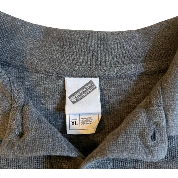 Warner Bros Studio Scooby-Doo "Get A Clue" Gray Polo Shirt XL Embroidered 100% C - Picture 3 of 6